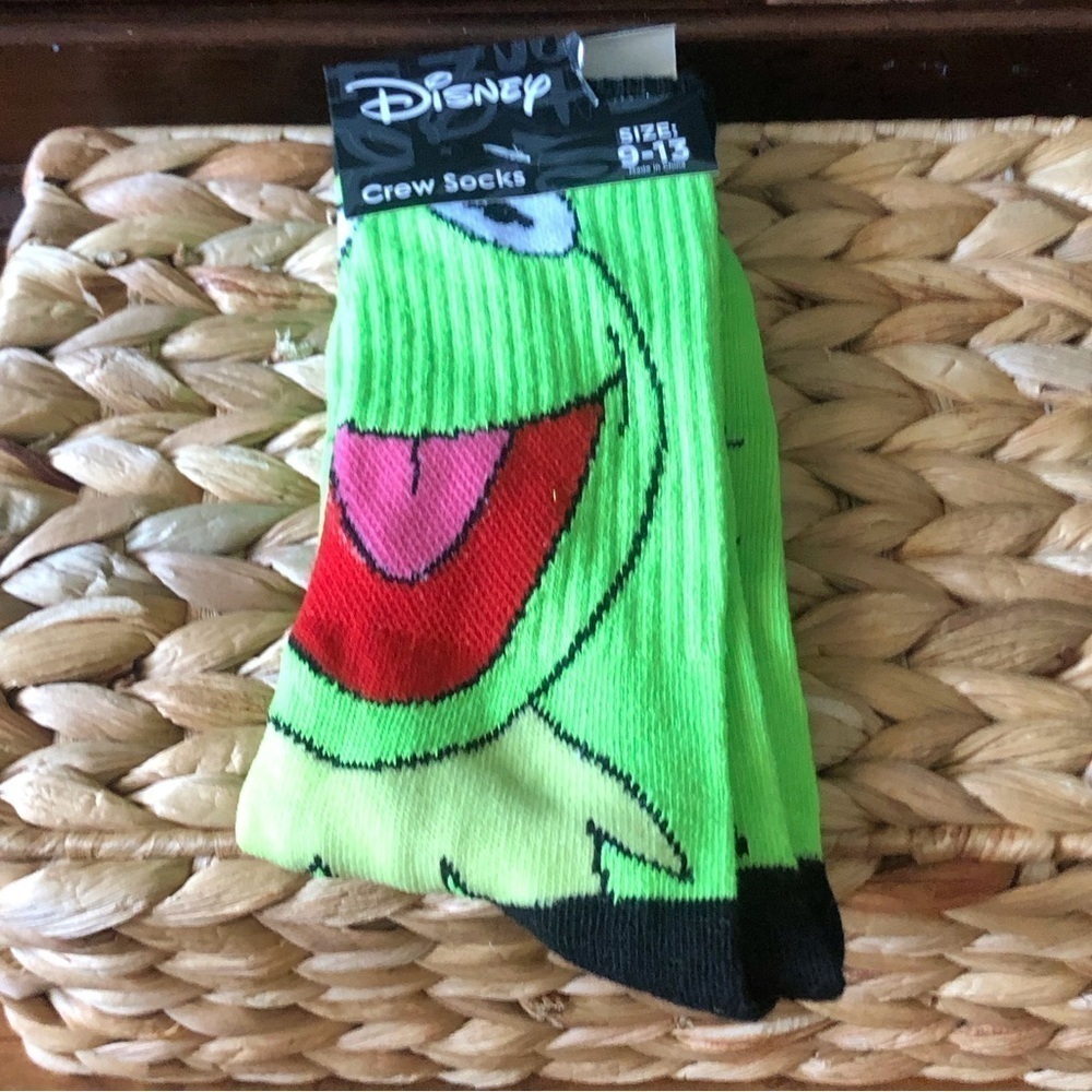 Disney: The Muppets: Kermit the Frog crew socks